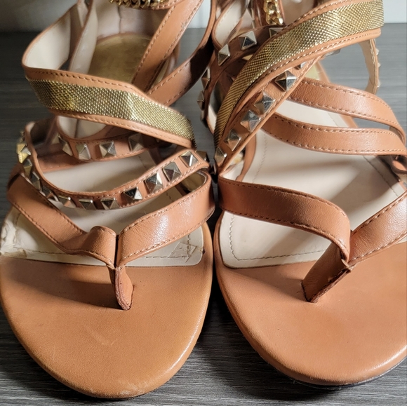 Vince Camuto Havkina Gladiator Thong Sandals size 8 fudge tan brown women's shoe - Picture 12 of 15
